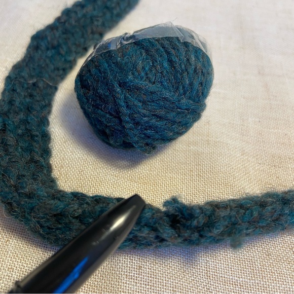 Handmade Chunky Knit Hobo Bag crossbody Purse carry all Boho Hippie green tan - Picture 7 of 16